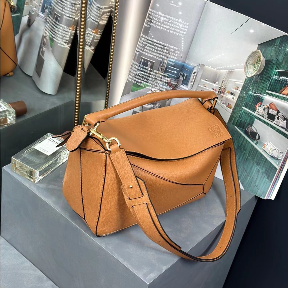 LOEWE Puzzle small geometric patchwork crossbody … - image 3